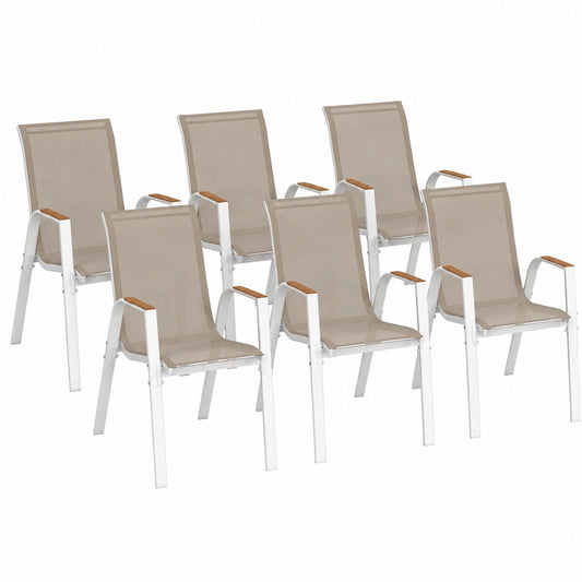 Chaise, en métal, coloris blanc, pour la salle à manger ou la cuisine