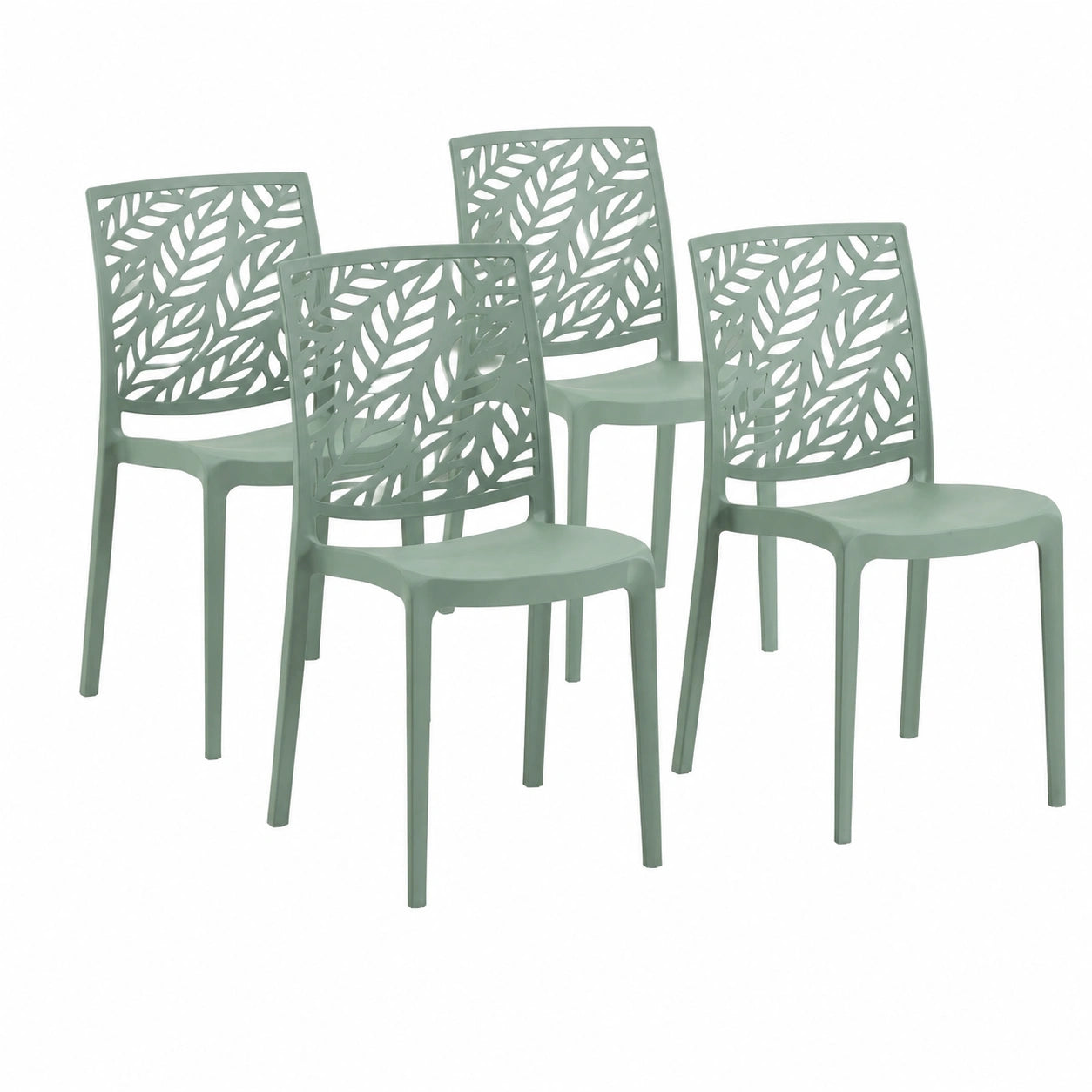 Chaise, en verre, coloris vert, pour la salle à manger ou la cuisine